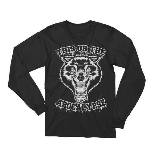Product image Long Sleeve Shirt This Or The Apocalypse *Limited Stock* Wolf Black