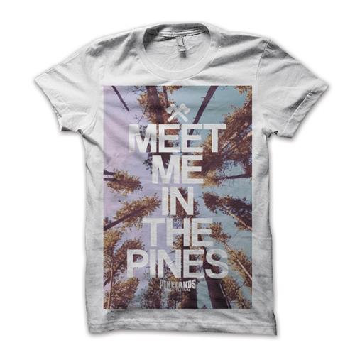 Product image T-Shirt Pinelands Music Festival Meet Me In The Pines White *Final Print*