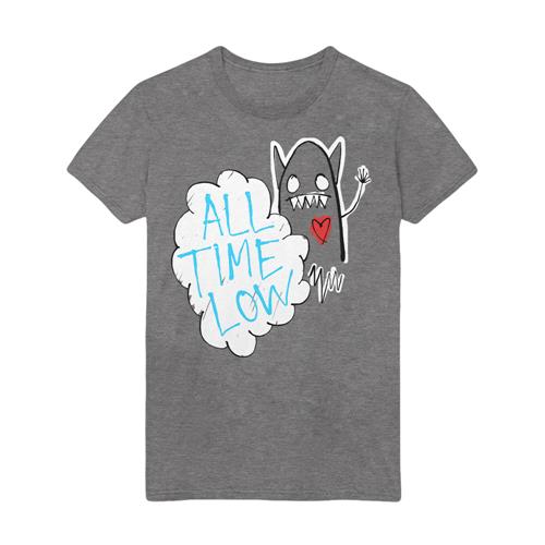 Product image T-Shirt All Time Low Heart Monster Athletic Triblend Gray