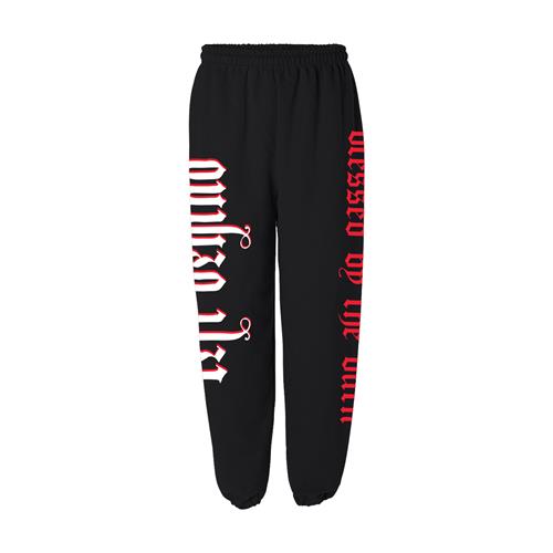 Product image Sweatpants Left Behind Blessed By The Burn Black Sweatpants 