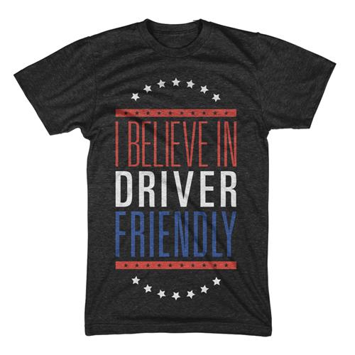 Product image T-Shirt Driver Friendly I Believe Heather Black