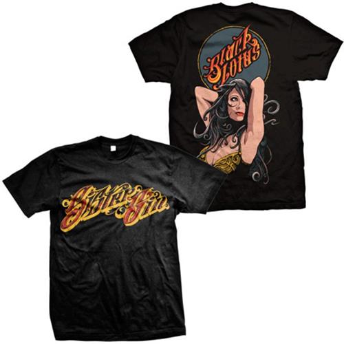 T-Shirt Black Lotus Black by Sister Sin 
