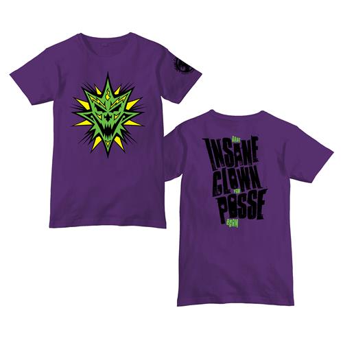 Product image T-Shirt Insane Clown Posse Bang! Pow! Boom! Album Green Purple