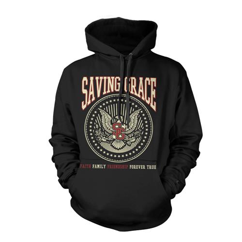 Product image Pullover Saving Grace Eagle Crest Black Hooded *Sale! Final Print*