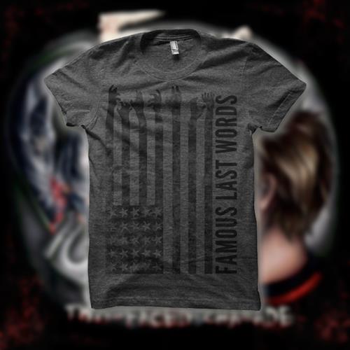 Product image T-Shirt Famous Last Words America Charcoal Grey T-Shirt