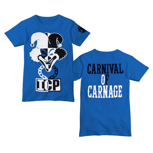 Product image T-Shirt Insane Clown Posse Carnival Of Carnage Royal Blue