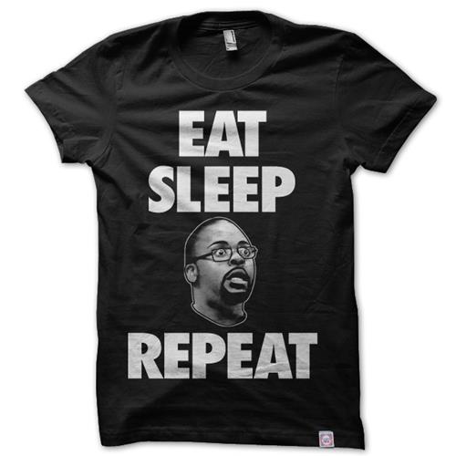 Product image T-Shirt Squared Circle Clothing DNA - Eat Sleep Repeat Black