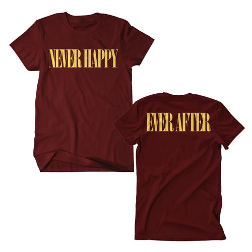 Product image T-Shirt As It Is Never Happy Maroon