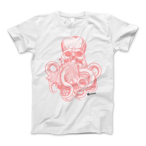 Product image T-Shirt Zebrahead Octopus White