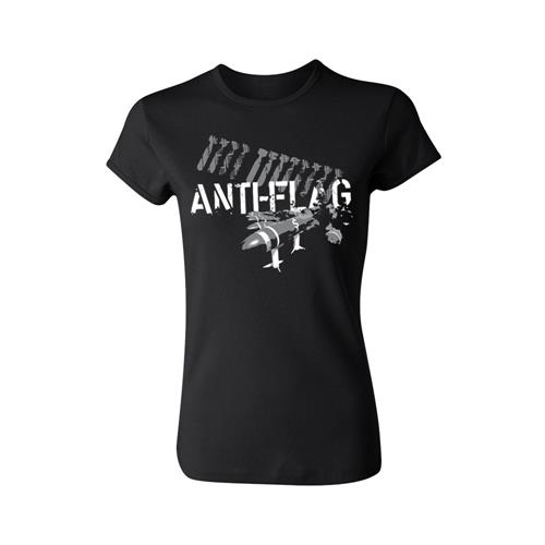 Product image Women's T-Shirt Anti-Flag Bombs Black Girl's