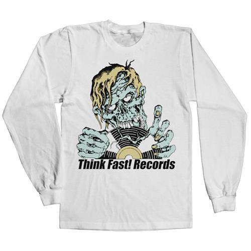 Product image Long Sleeve Shirt Think Fast! Records Zombie White