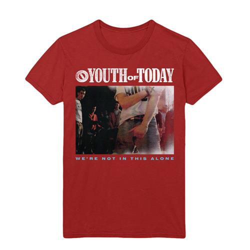 Product image T-Shirt Youth Of Today We're Not In This Alone Cardinal