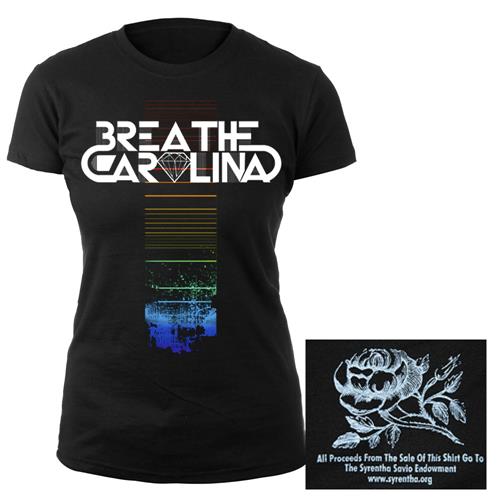 Product image Women's T-Shirt Breathe Carolina Shirts For A Cure Black