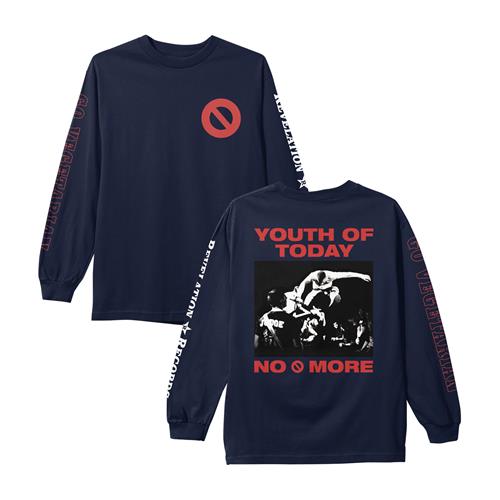 Long Sleeve Shirt No More Navy by Youth Of Today : MerchNow - Your