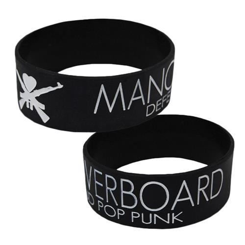 Product image Wristband Man Overboard D.P.P. White Logo Version Black