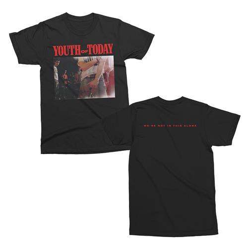 Product image T-Shirt Youth Of Today We're Not In This Alone Black