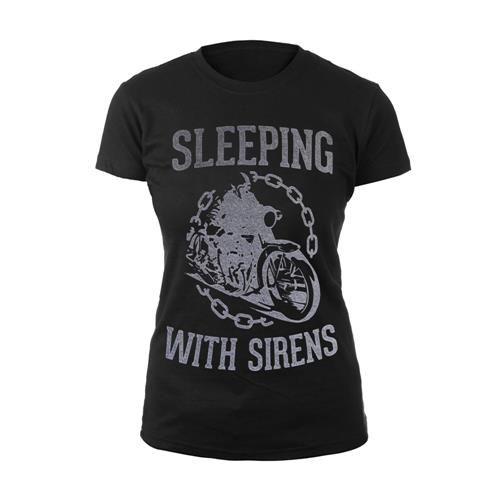Product image Women's T-Shirt Sleeping With Sirens Motorcycle Chain Gang Black Girl's T-Shirt