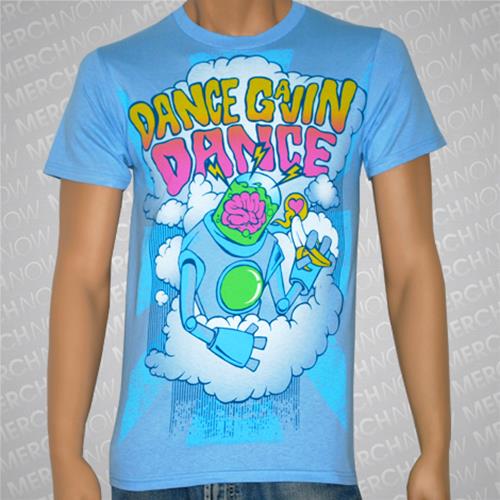 T-Shirt Cloudy Robot Light Blue *Sale 