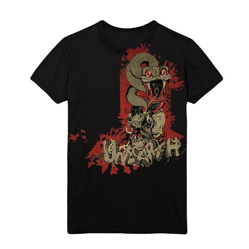 Product image T-Shirt Unearth Snake And Skull Black 