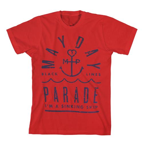 Product image T-Shirt Mayday Parade Anchored Red