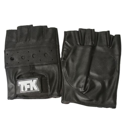 TFK Outline Logo Black Fingerless Gloves