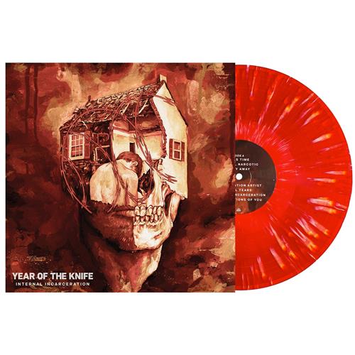Product image Vinyl LP Year Of The Knife Internal Incarceration Bone In Blood Red W/ Heavy Bone Splatter
