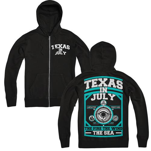 Zip Up The Fire The Wind The Sea Black *SALE* by Texas In July