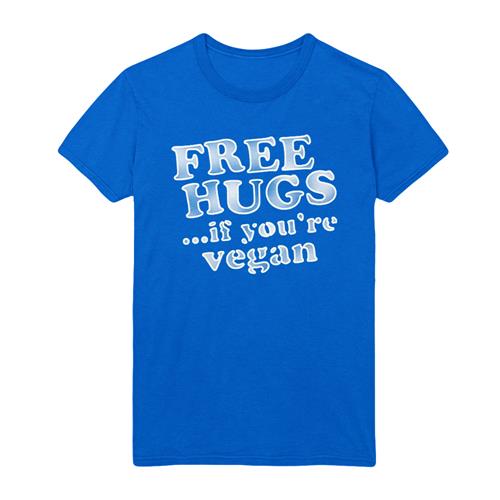 Product image T-Shirt Straight Edge And Vegan Clothing | MotiveCo. *Last One* Motive Company Free Hugs If You're Vegan Blue