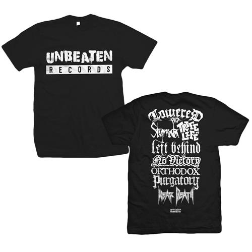 Product image T-Shirt Unbeaten Records Logo/Lineup Black