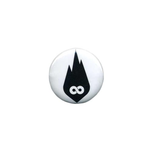 Black Infinity Flame Logo White