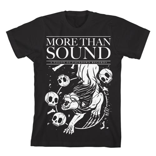Product image T-Shirt Facedown Records More Than Sound Lion Black Benefit *Final Print*