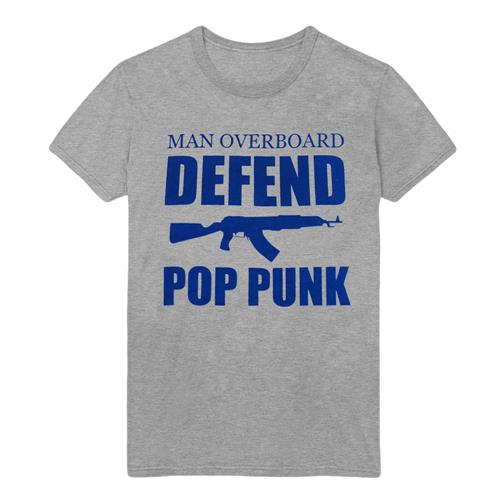 Product image T-Shirt Man Overboard *Limited Stock* Defend Pop Punk Heather Grey