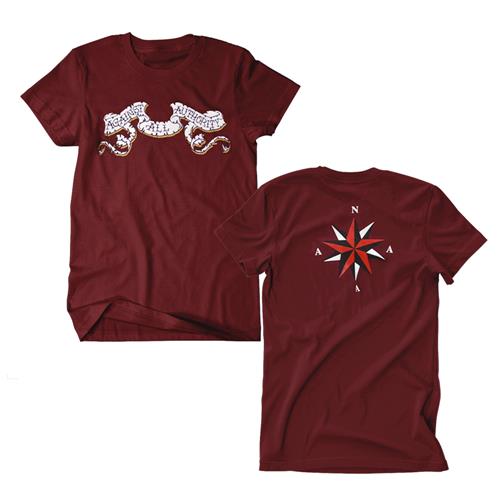 Product image T-Shirt Against All Authority Exchange Maroon