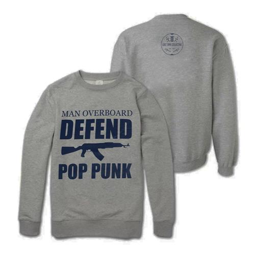 Product image Crewneck Sweatshirt Man Overboard Defend Pop Punk Grey Crewneck