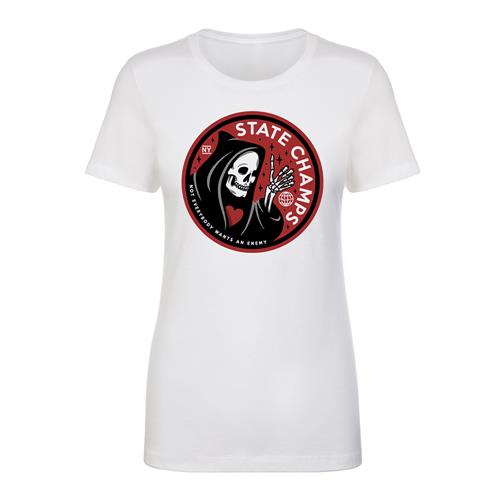 Product image Women's T-Shirt State Champs Death Is Chill White