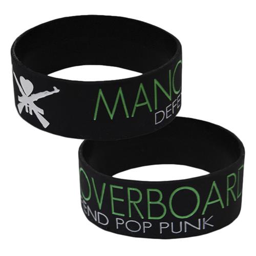 Product image Wristband Man Overboard D.P.P Green Logo Version Black