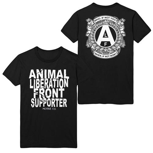 Product image T-Shirt Straight Edge And Vegan Clothing | MotiveCo. Animal Liberation Supporter Black