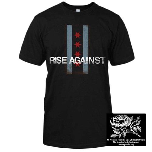 Product image T-Shirt Rise Against Flag Black