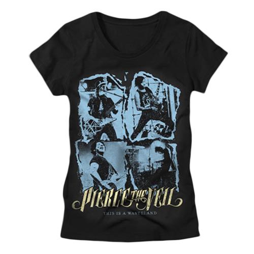 Product image Women's T-Shirt Pierce The Veil This Is A Wasteland Photo Black Girl's Shirt