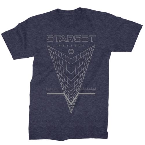 Product image T-Shirt Starset V Grid Heather Navy