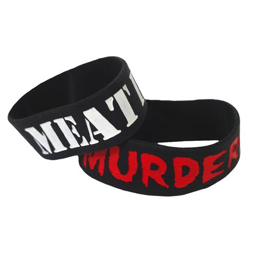 Product image Wristband Straight Edge And Vegan Clothing | MotiveCo. Meat Is Murder Black