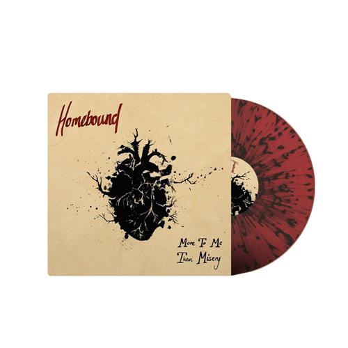 More To Me Than Misery Transparent Red w/ Black Splatter