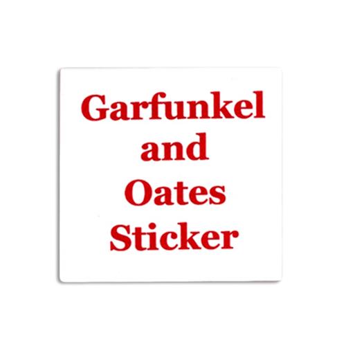 Product image Sticker Garfunkel & Oates Garfunkel & Oates Name White
