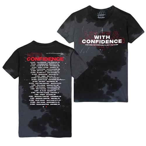 Product image T-Shirt With Confidence Winter Tour Black Tie-Dye