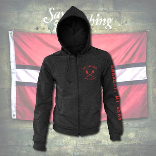 Product image Zip Up Say Anything Burn A Miracle Dark Heather