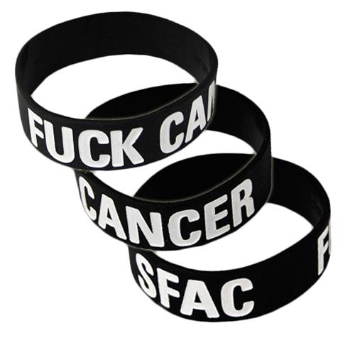 Product image Wristband Shirts For A Cure Fuck Cancer Black