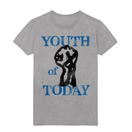 T-Shirt Today Youth Of Today 'Stencil' Gris 