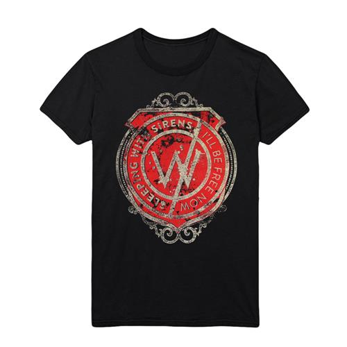Product image T-Shirt Sleeping With Sirens Red Badge Black