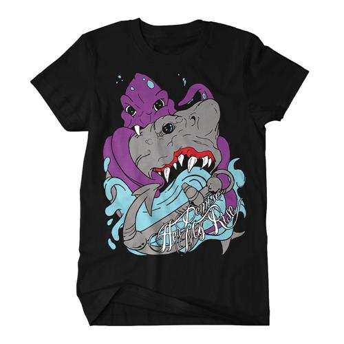 Product image T-Shirt Her Demise My Rise Shark Vs. Octopus Black