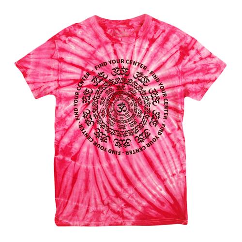 Product image T-Shirt Mantralogy/Gaura Vani Find Your Center Pink Tie Dye